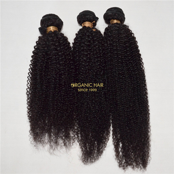 Brazilian afro kinky curly remy human hair extensions 